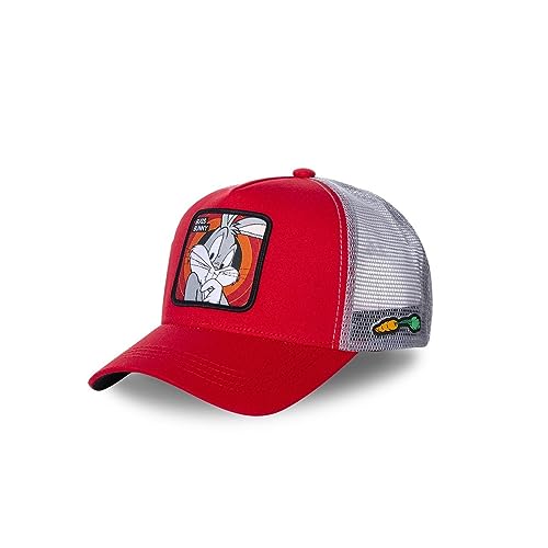 Capslab Casquette trucker Looney Tunes bugs bunny Rouge
