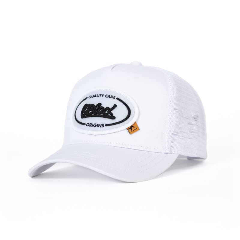 Oblack Gorra Trucker Origins White béisbol, Blanco, Talla única para Hombre