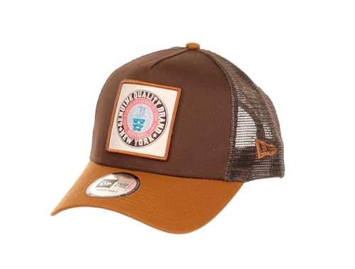 New Era York Best Choice Patch Brown A-Frame Adjustable Trucker Cap - One-Size