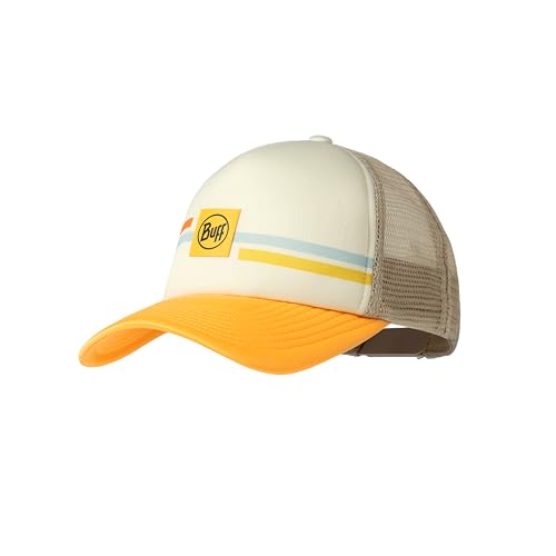 Buff®| Gorra Trucker Niño Niña Ajustable, Comoda, Transpirable, Calidad, Moderna, Aire Libre, Talla Única, Amarillo