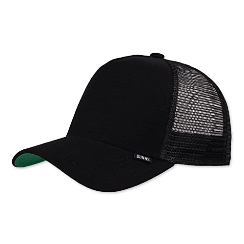 Djinns Lazy Piquet Black HFT Trucker Cap - One-Size