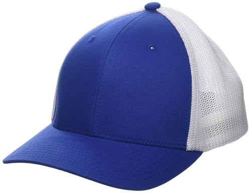 Flexfit Gorra de Malla el Stica de Dos Tonos para Hombre - Blanco - Talla nica