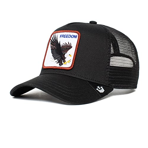 Goorin Bros. Go193 Gorra de béisbol, Trucker-Freedom-Eagle-Black-#27187, 62 Hombres