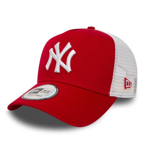 New Era Gorra Clean Twotone Yankees TruckerEra de Malla Camionero (Talla única - Rojo)