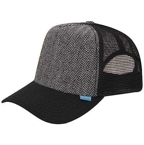 Djinns Trucker HFT Tweed Combo Gorra Negro, Negro, U, Negro, Talla única